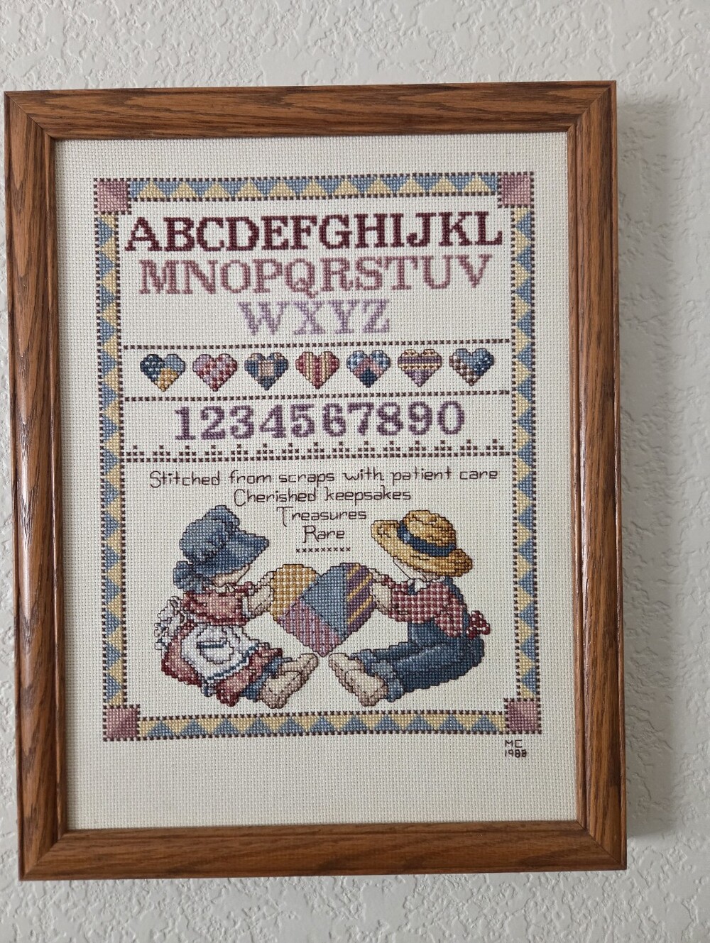 Crosstitch Sampler Professionally Framed